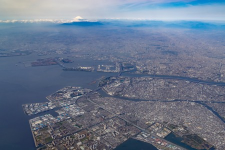 東京東部の低地に加え、湾岸エリアには埋め立て地も多い