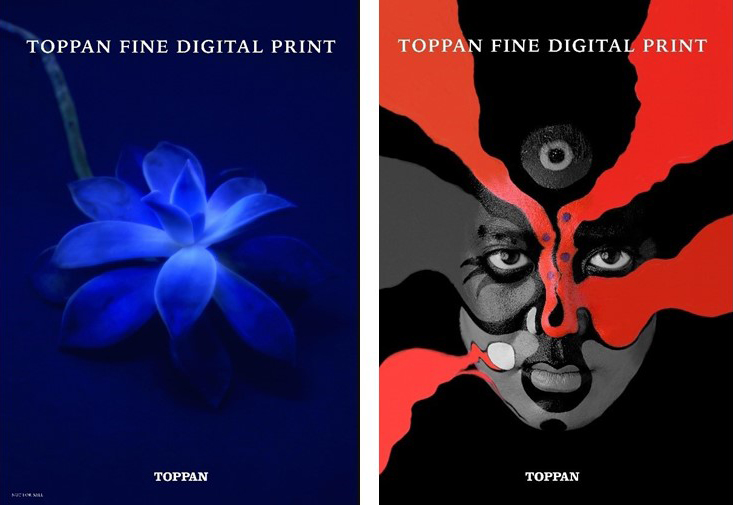 「TOPPAN FINE DＩGITAL PRINT」で印刷したサンプル　写真提供　山岸伸氏　佐藤倫子氏