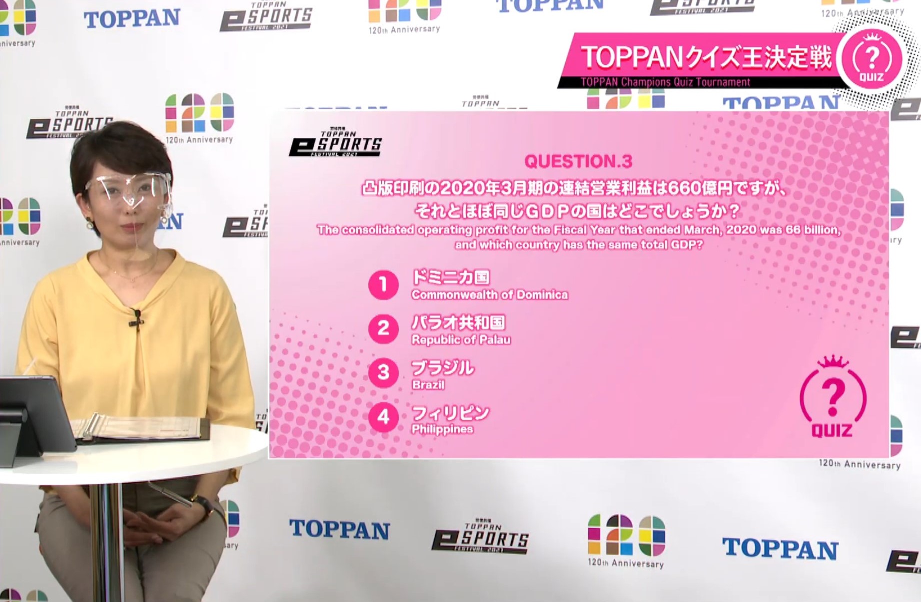 「TOPPANクイズ王決定戦」の様子　 © Toppan Printing Co., Ltd